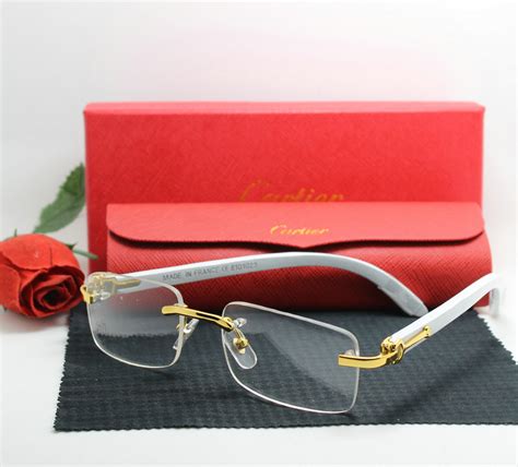 cartier rimless eyeglasses replica|cartier rimless glasses.